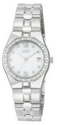 Citizen Eco-Drive Ladies Two Tone Bracelet Watch with White Dial