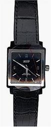 Tissot Men's Black Dial 3-Hand Black Leather Watch T66152462