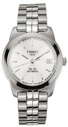 Tissot PR 50 Men's Silver Dial 3-Hand Date Silver tone Steel Watch T34128331