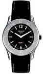 Tissot Silen-T Men's Black Dial 3-Hand Date Black Leather Watch T40142651
